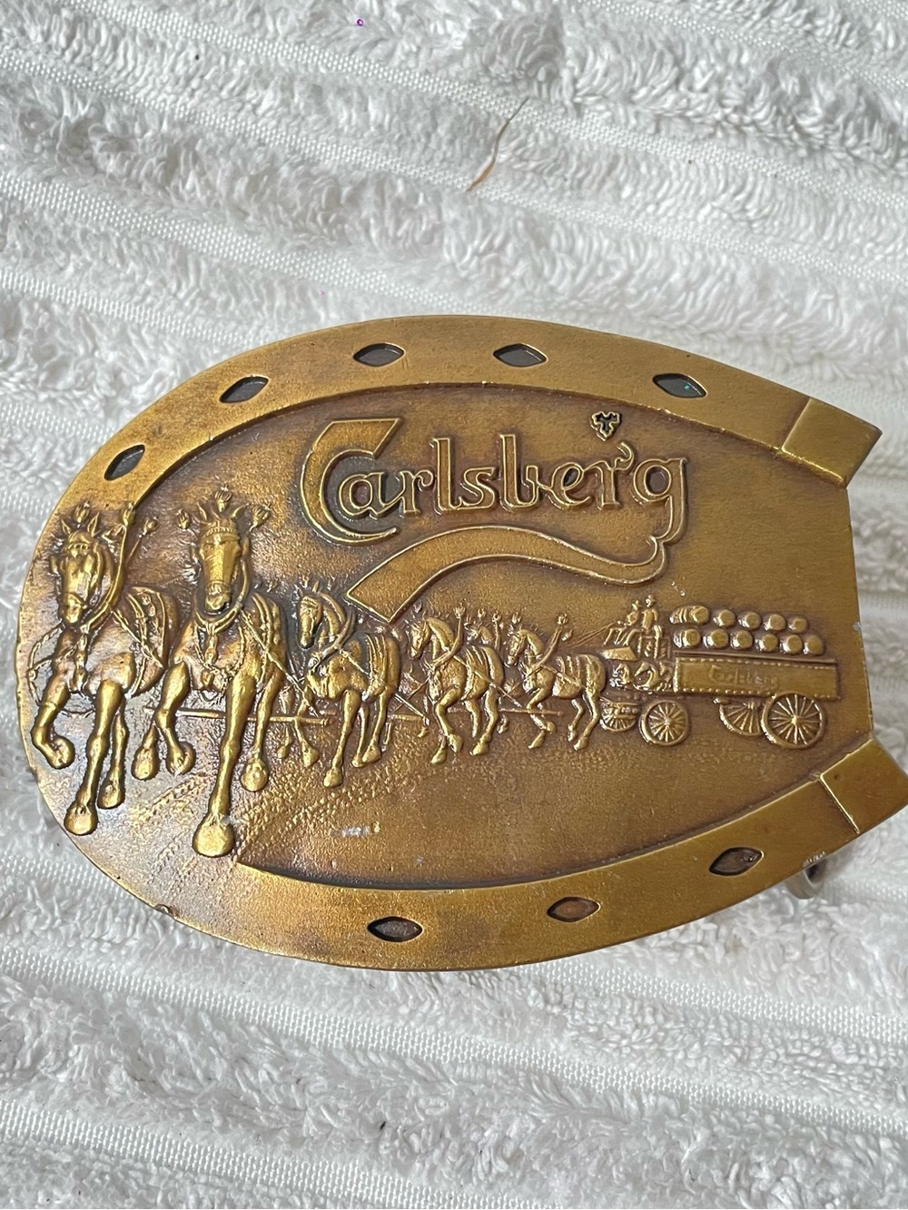 1977 Carlsberg Horseshoe Belt Buckle by Jimm Watson
